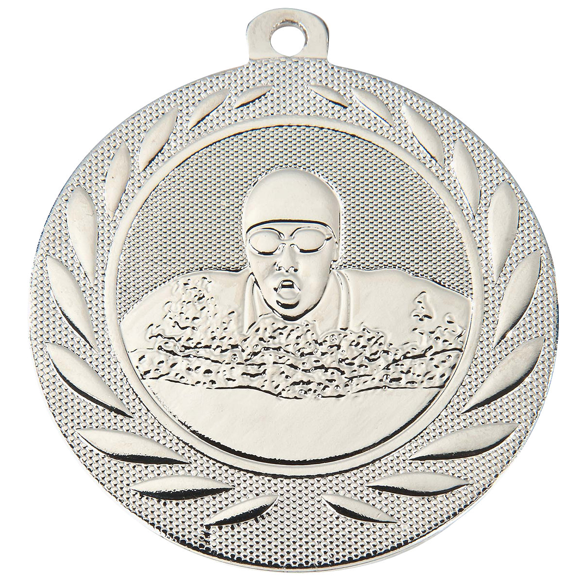 Medaille Schwimmen 50mm  - Farbe: Silber
