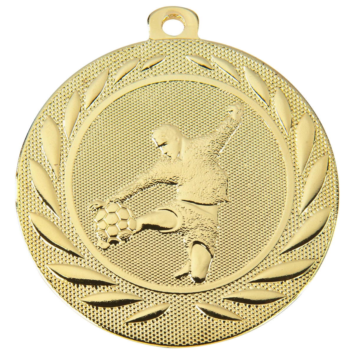 Medaille Fußball 50mm  - Farbe: Gold