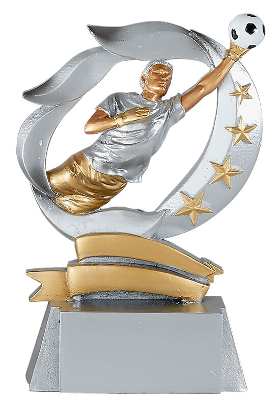 Trophäe Torwart im Sternschwung 15cm