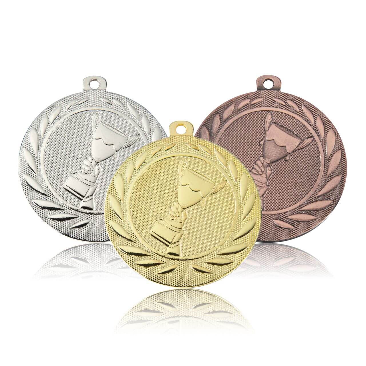 Medaille Trophäe 50mm  - Farbe: Gold