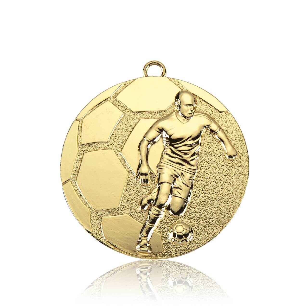 Medaille Fußball 50mm  - Farbe: Gold