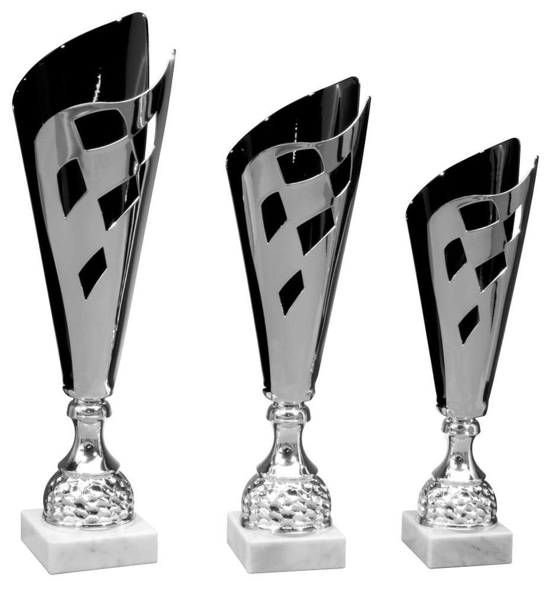 Pokal Motorsport Silber/Schwarz - Größe: 375mm