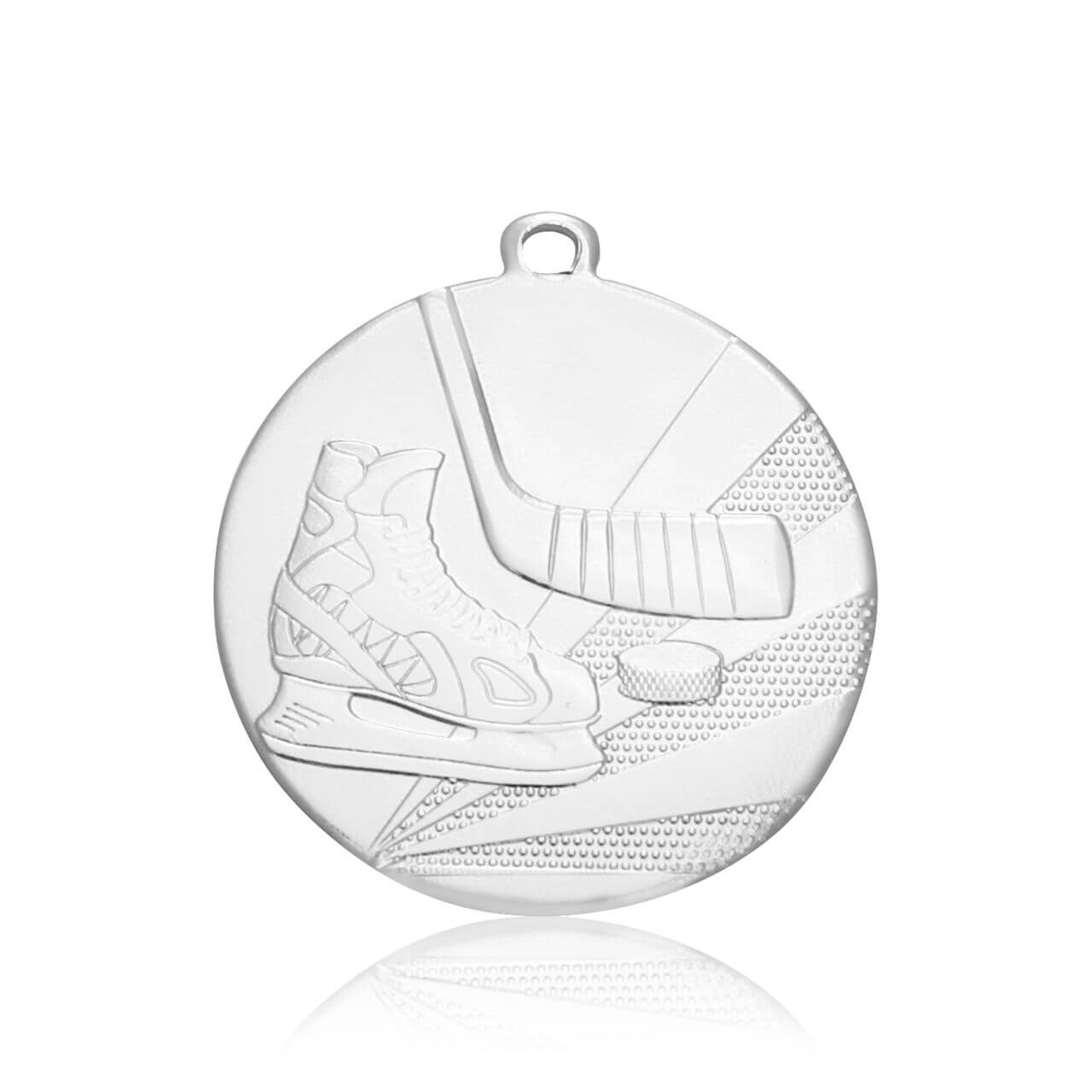 Medaille Eishockey 50mm  - Farbe: Silber