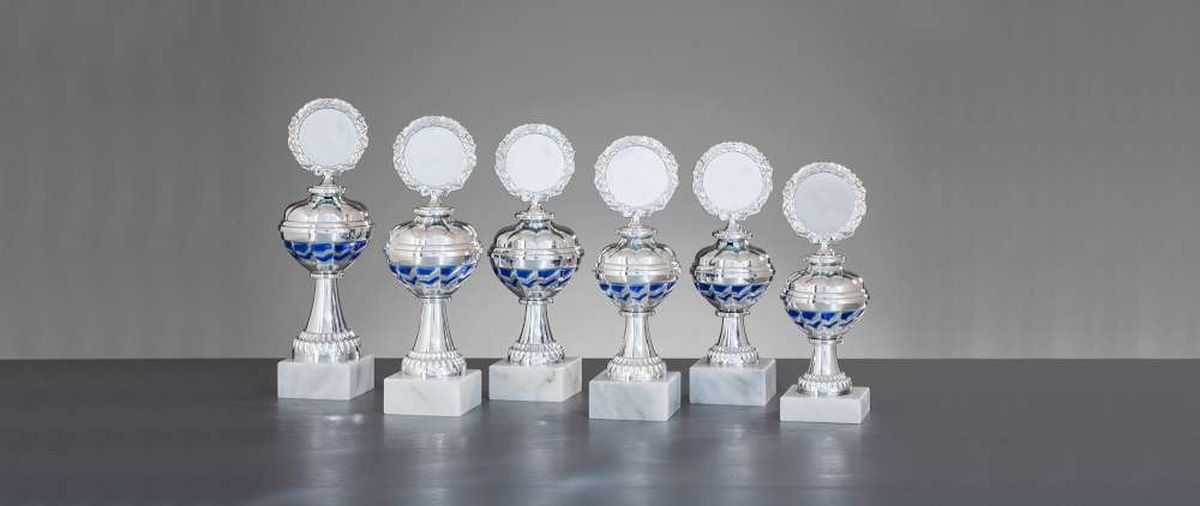 Pokal Silber/Blau. Economy - in 6 Größen Pokal Silber/Blau. Economy - in 6 Größen