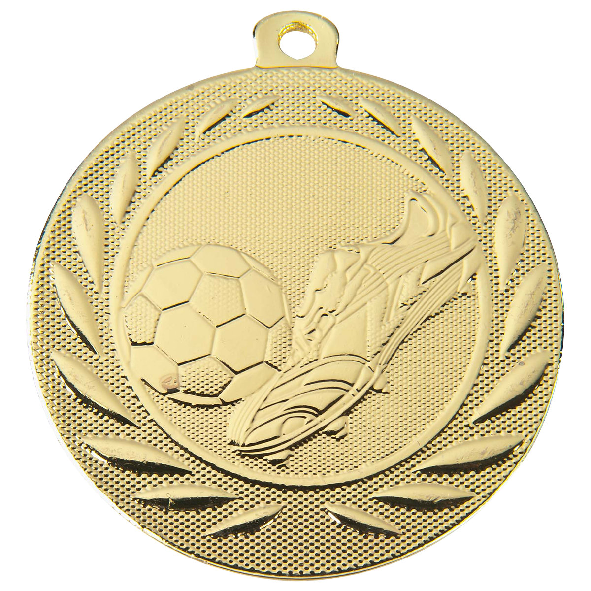 Medaille Fußball 50mm  - Farbe: Gold