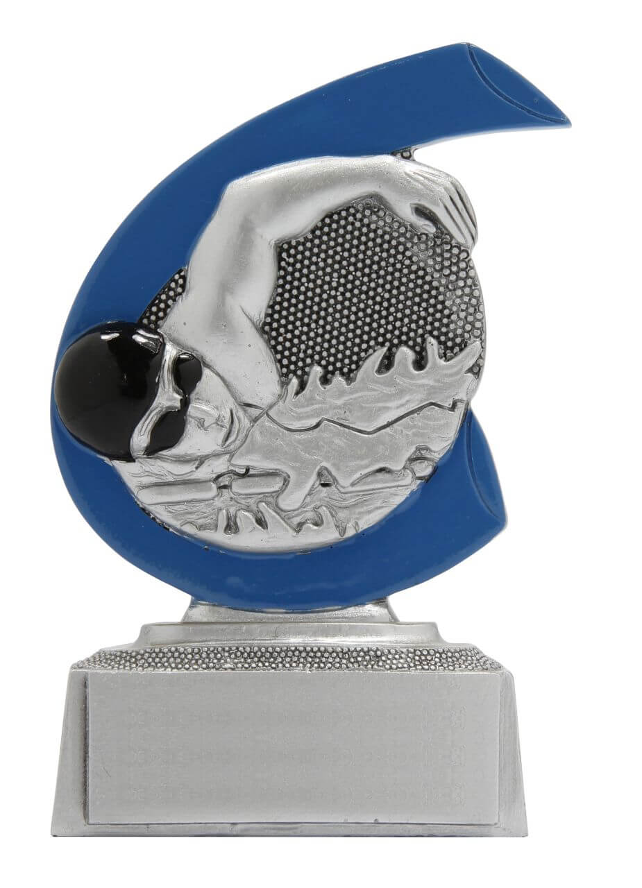 Schwimm-Trophäe Schwimmer im Wasser, 10 cm