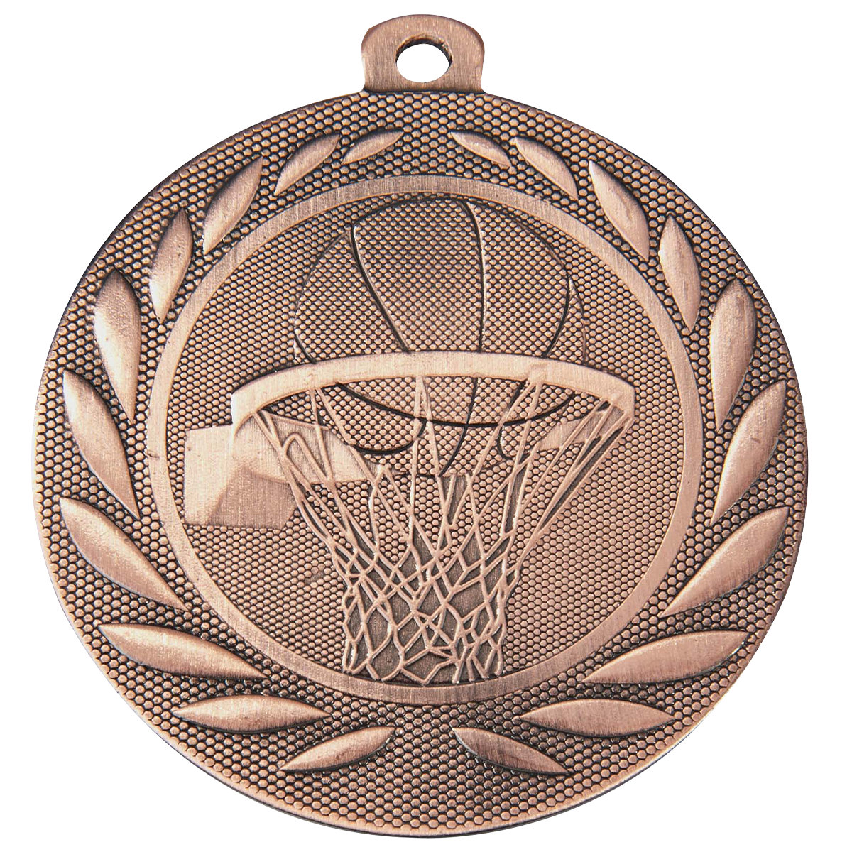 Medaille Basketball 50mm  - Farbe: Antik Bronze