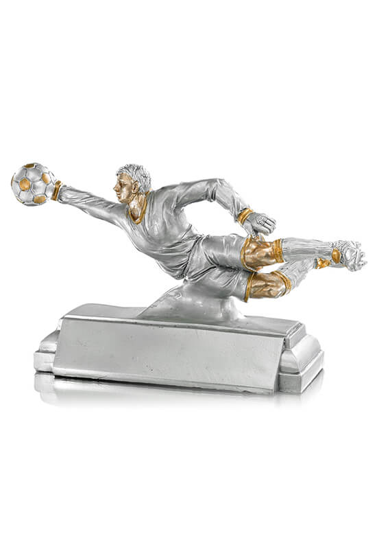 Trophäe Torwart im Flug 23x13cm