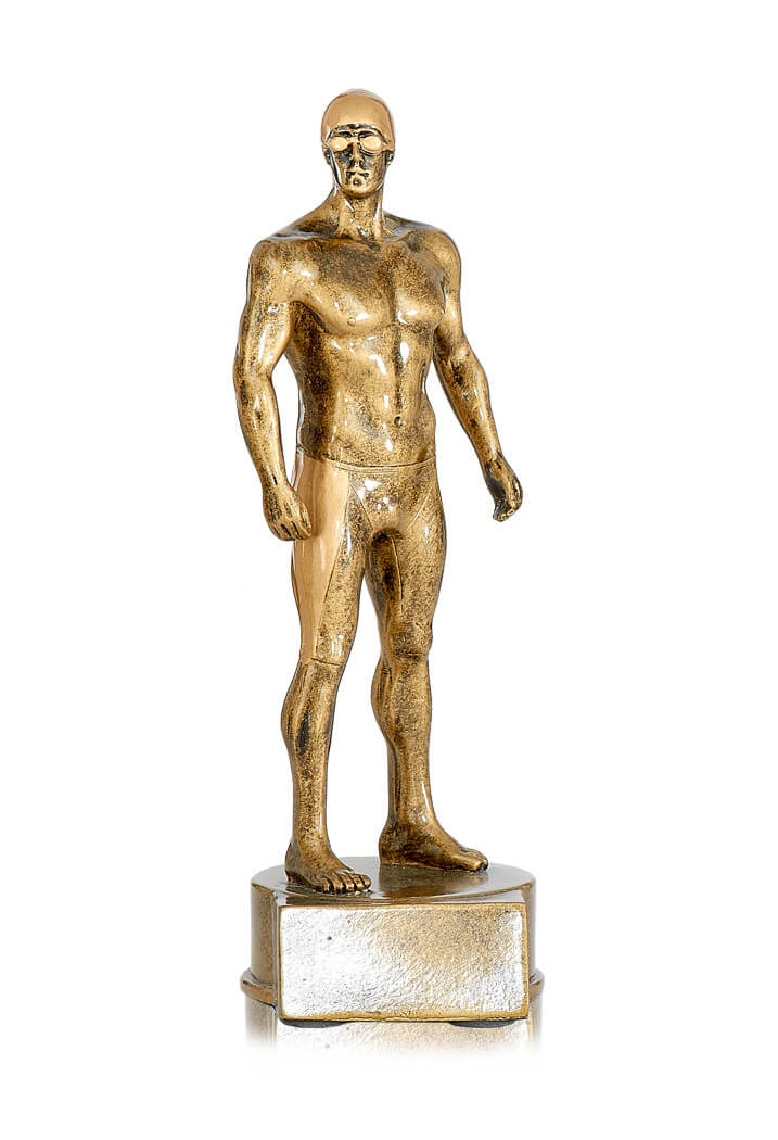 Trophäe stehende Athletenfigur 21cm