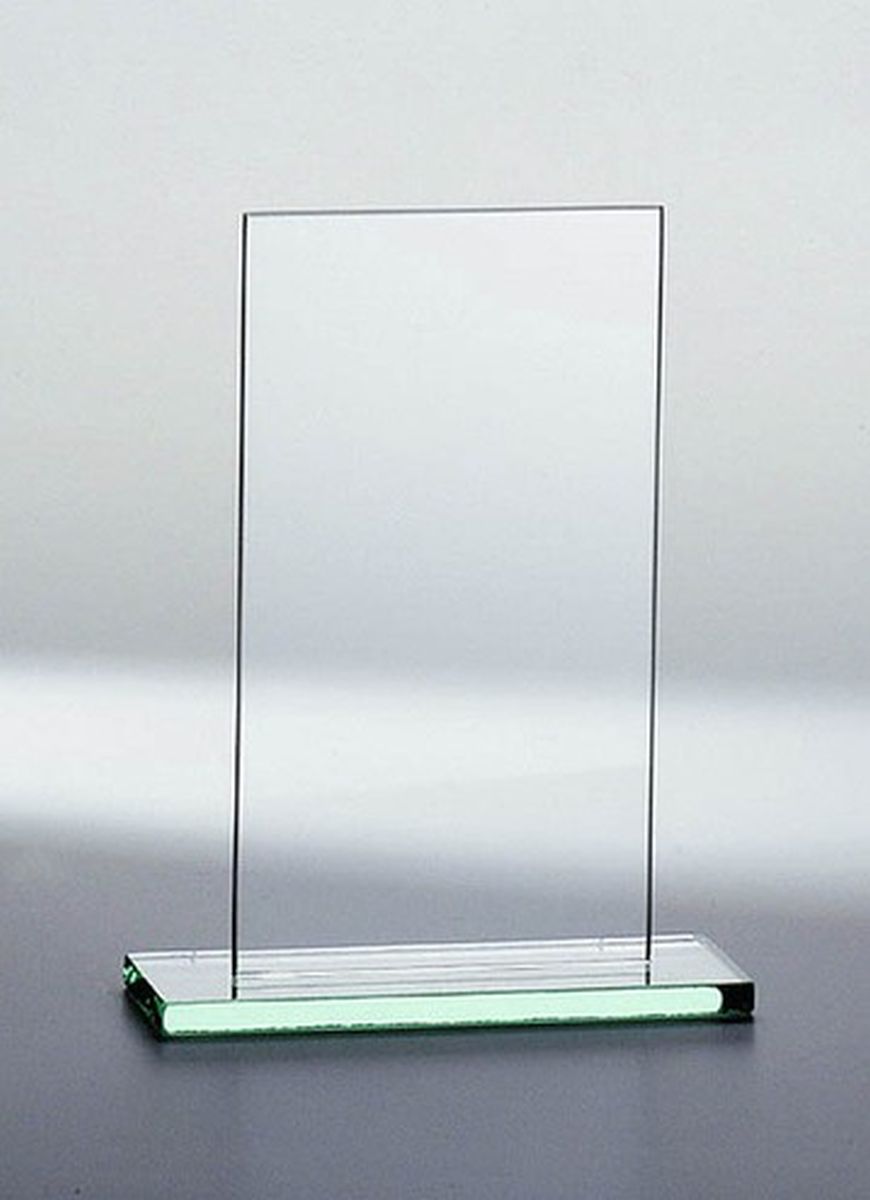 Glastrophäe Rechteck - Größe: 150mm