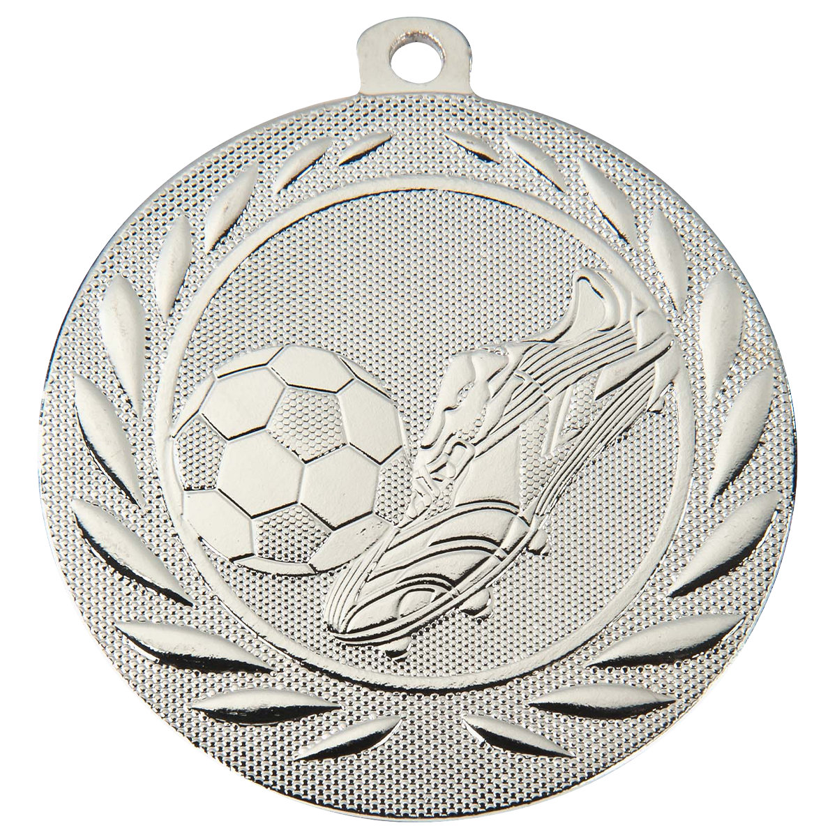 Medaille Fußball 50mm  - Farbe: Silber