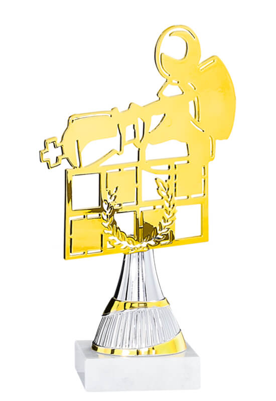 Trophäe Schach-Silhouette 21cm