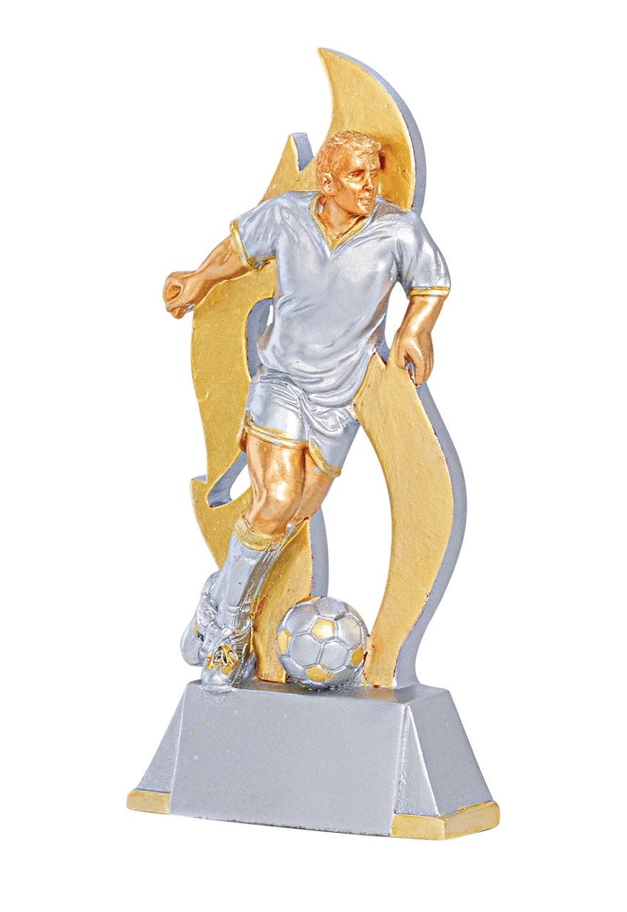 Trophäe Fußballspieler mit goldenen Flügeln 15cm