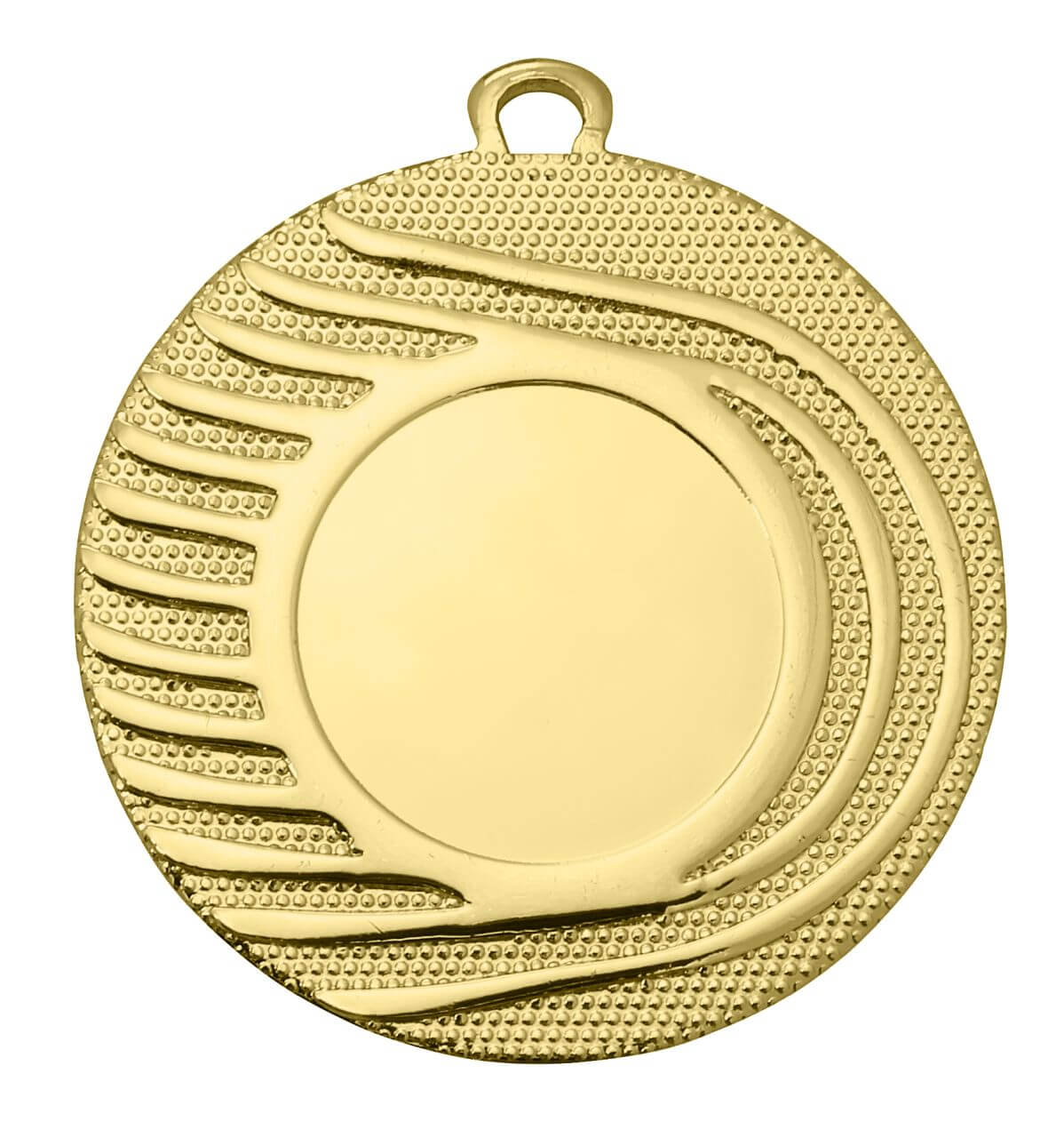 Medaille Strahlenmuster mit Emblemaufnahme 25 mm, 50 mm - Farbe: Gold