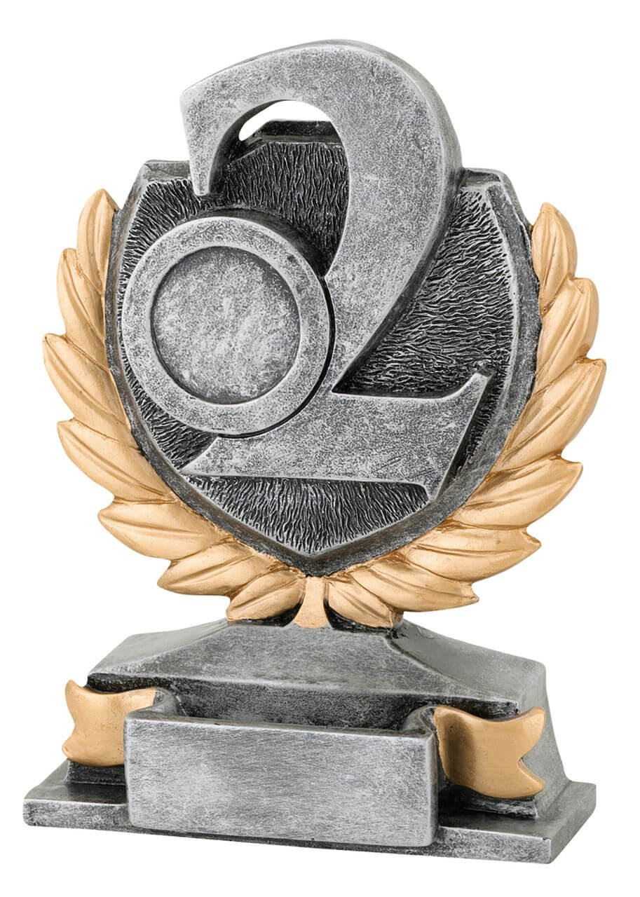 Nummer 2 Trophäe - Höhe 13cm Nummer 2 Trophäe - Höhe 13cm