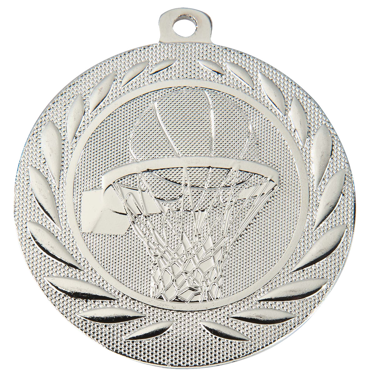 Medaille Basketball 50mm  - Farbe: Silber