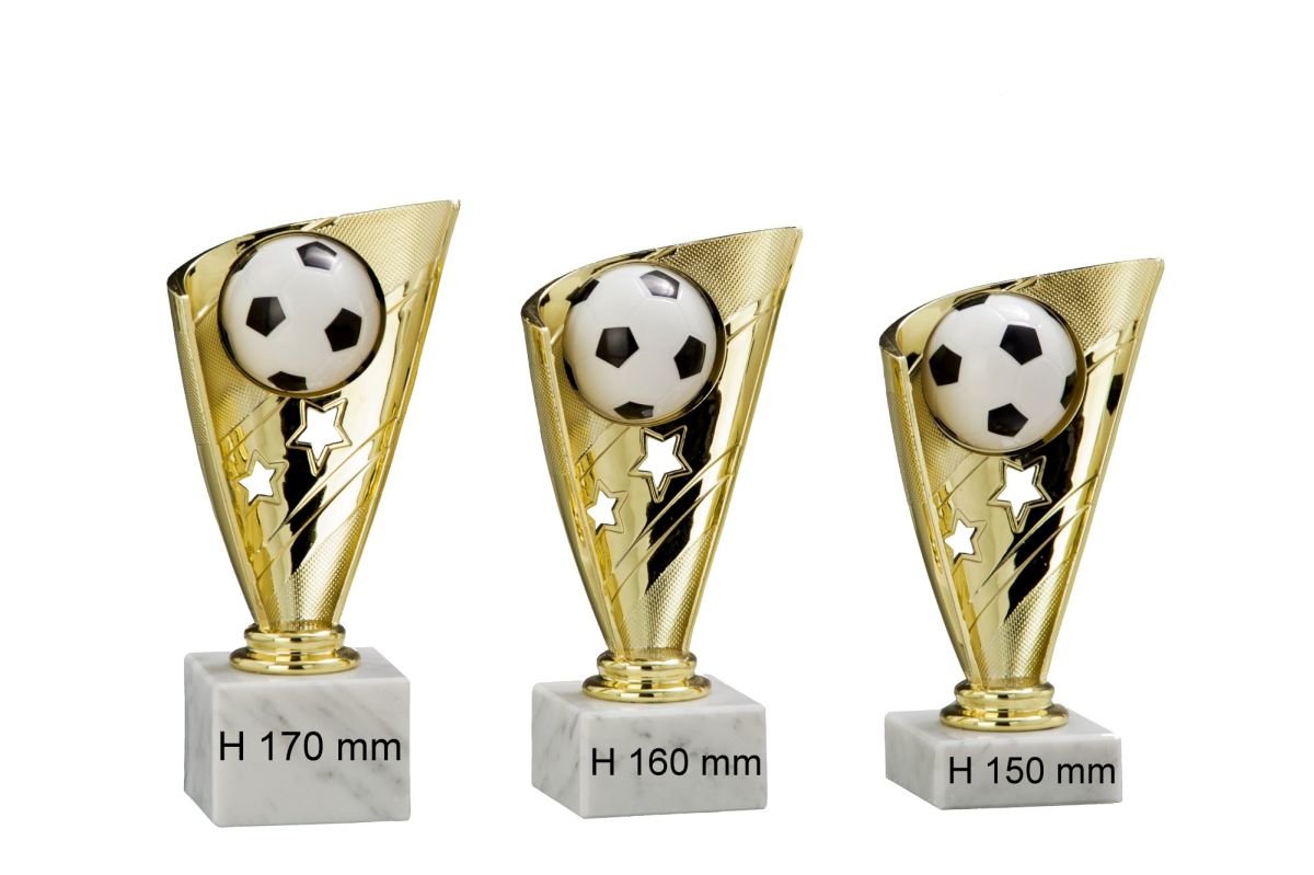 Fußballständer Gold - Größe: 160mm