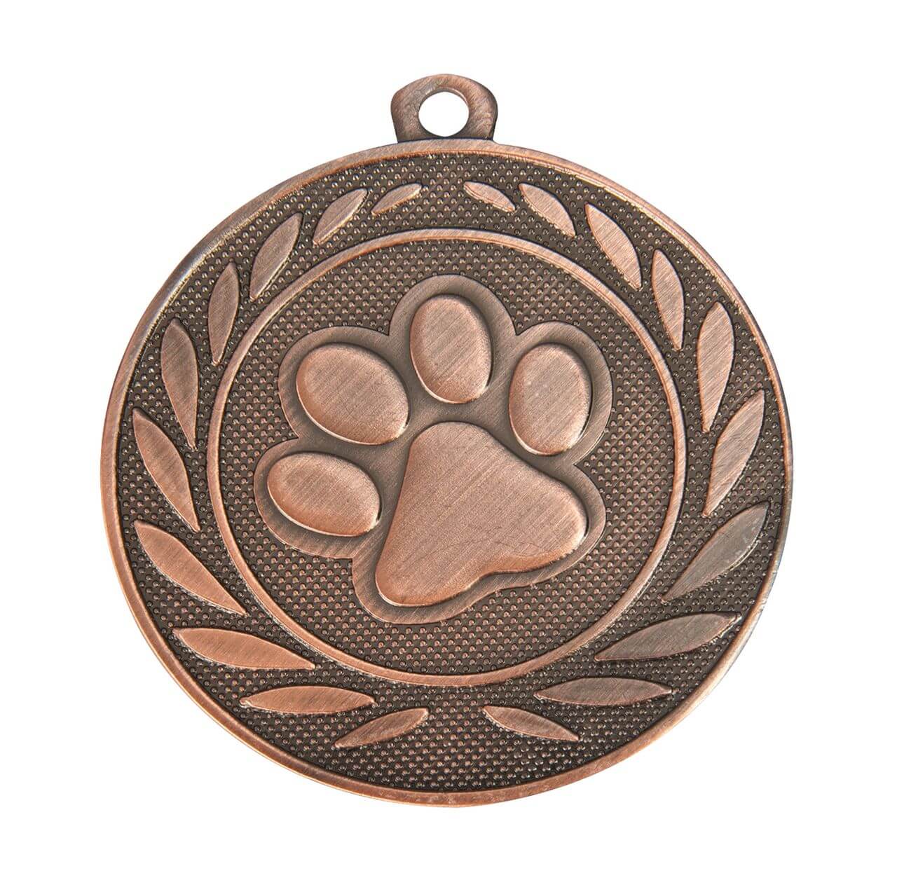 Hundesport-Medaille Pfotenabdruck, 50 mm - Farbe: Antik Bronze