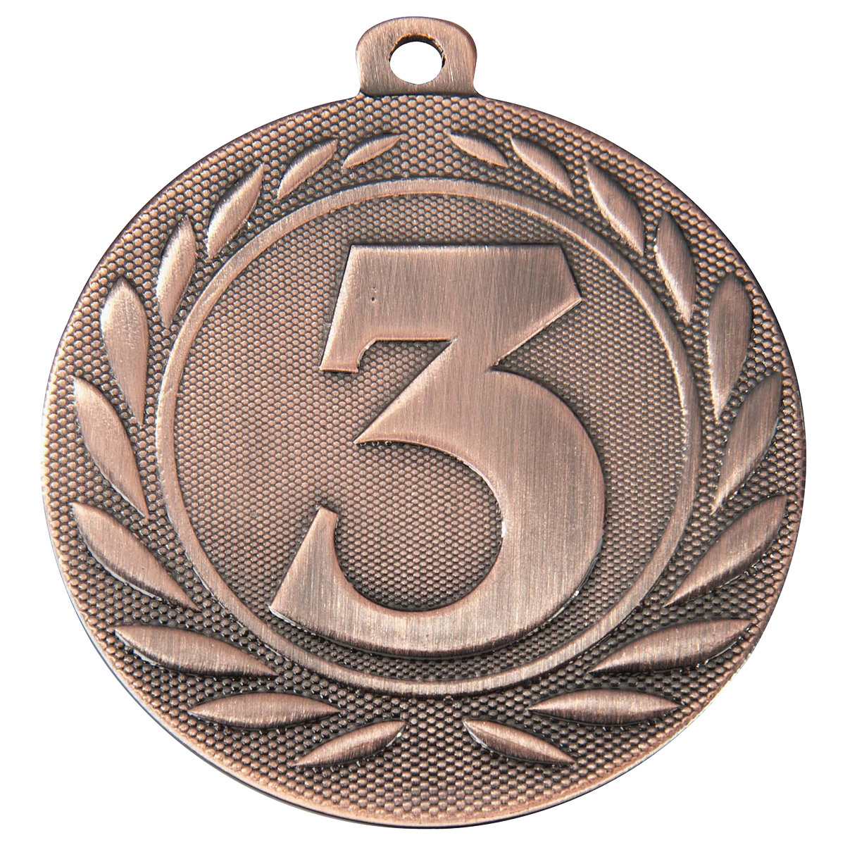 Siegermedaille Platz 1 bis 3 im Lorbeerkranz, 50 mm - Farbe: Antik Bronze