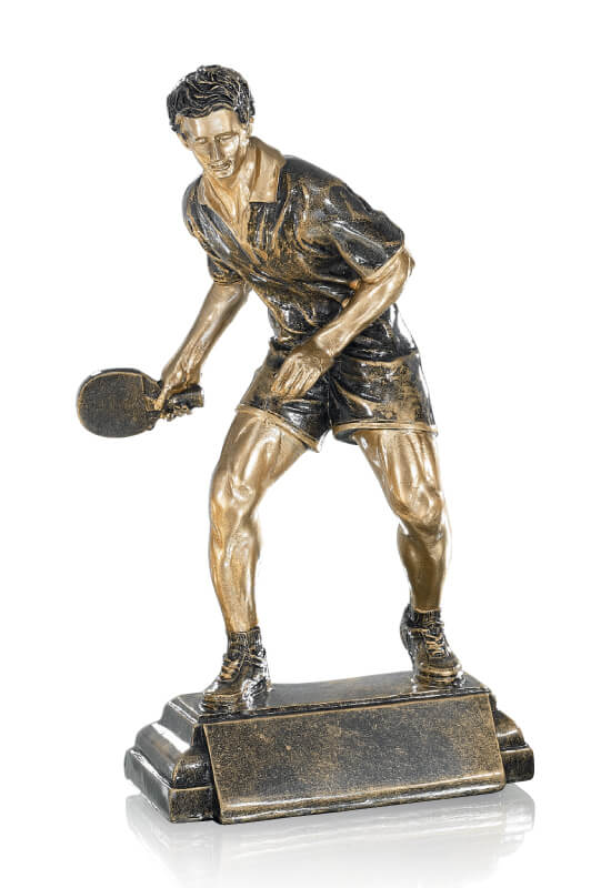 Trophäe Tischtennisspieler 24cm