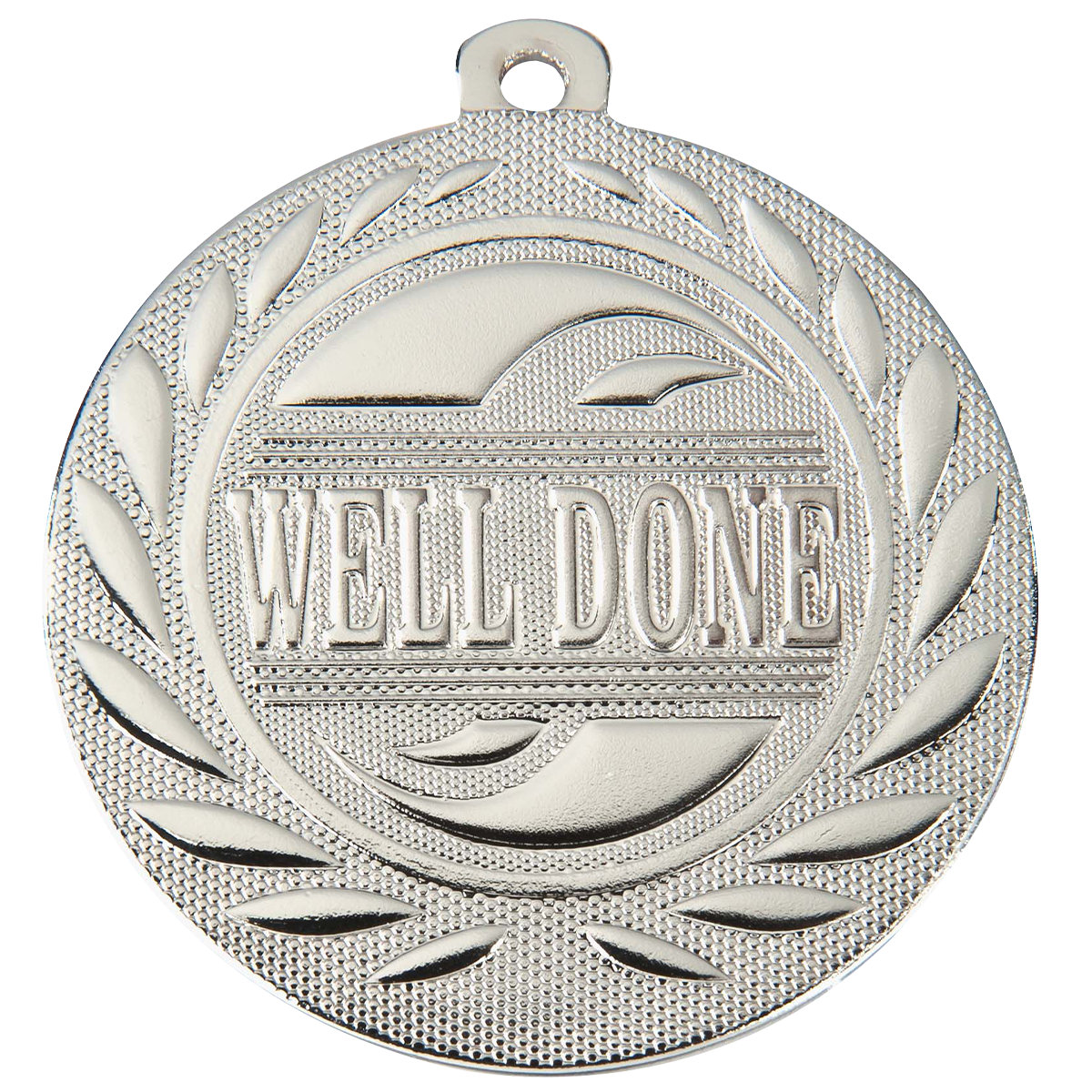 Medaille gut gemacht 50mm  - Farbe: Silber