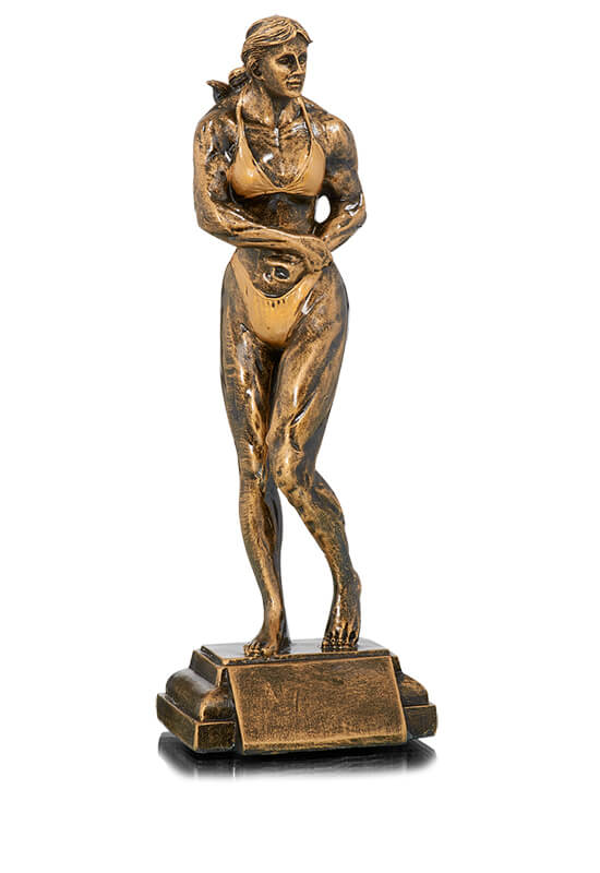 Trophäe Bodybuilderin in Pose 27cm