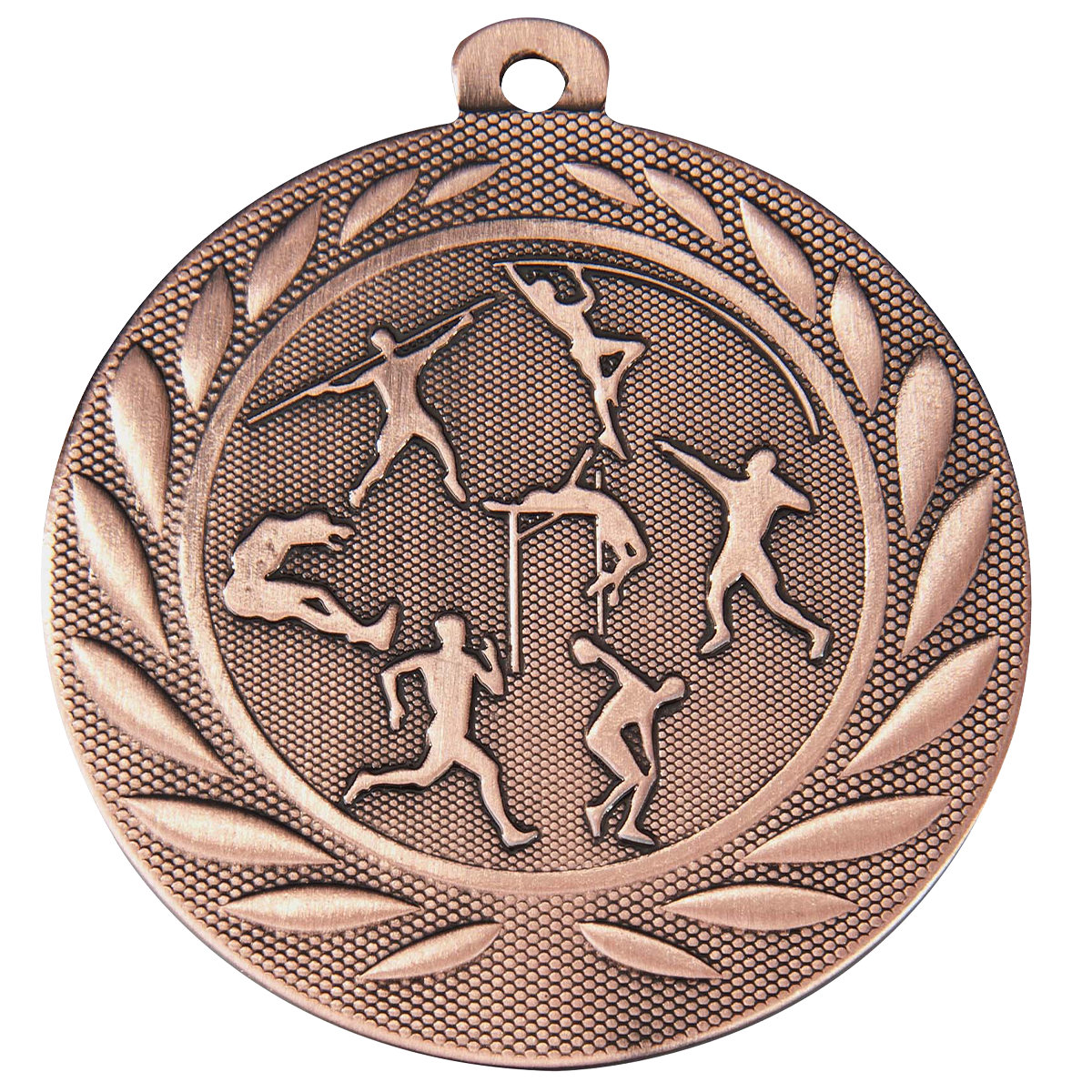 Medaille Leichtathletik 50mm  - Farbe: Antik Bronze