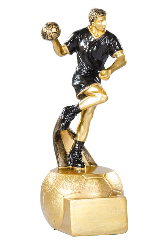 Trophäe Handballspieler auf Kugelsockel 20cm