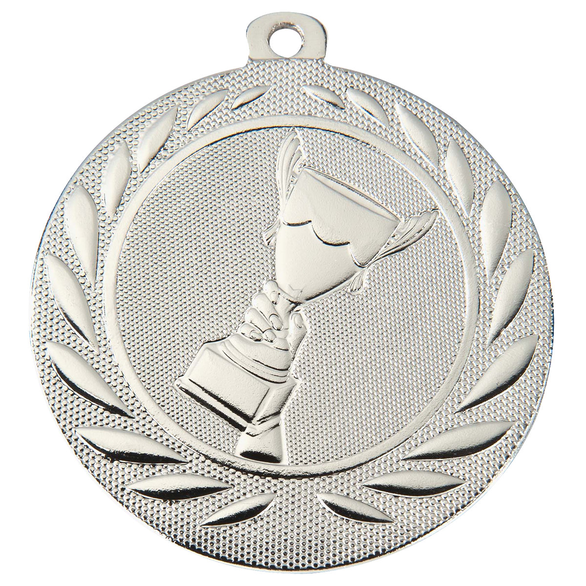 Medaille Trophäe 50mm  - Farbe: Silber