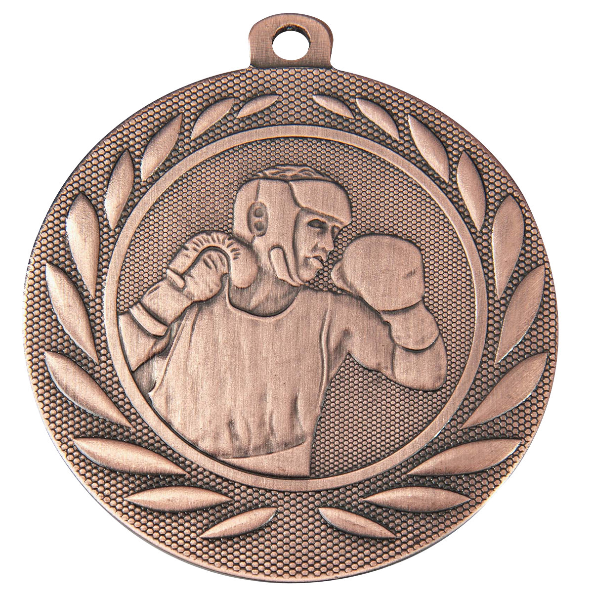 Medaille Boxen 50mm  - Farbe: Antik Bronze
