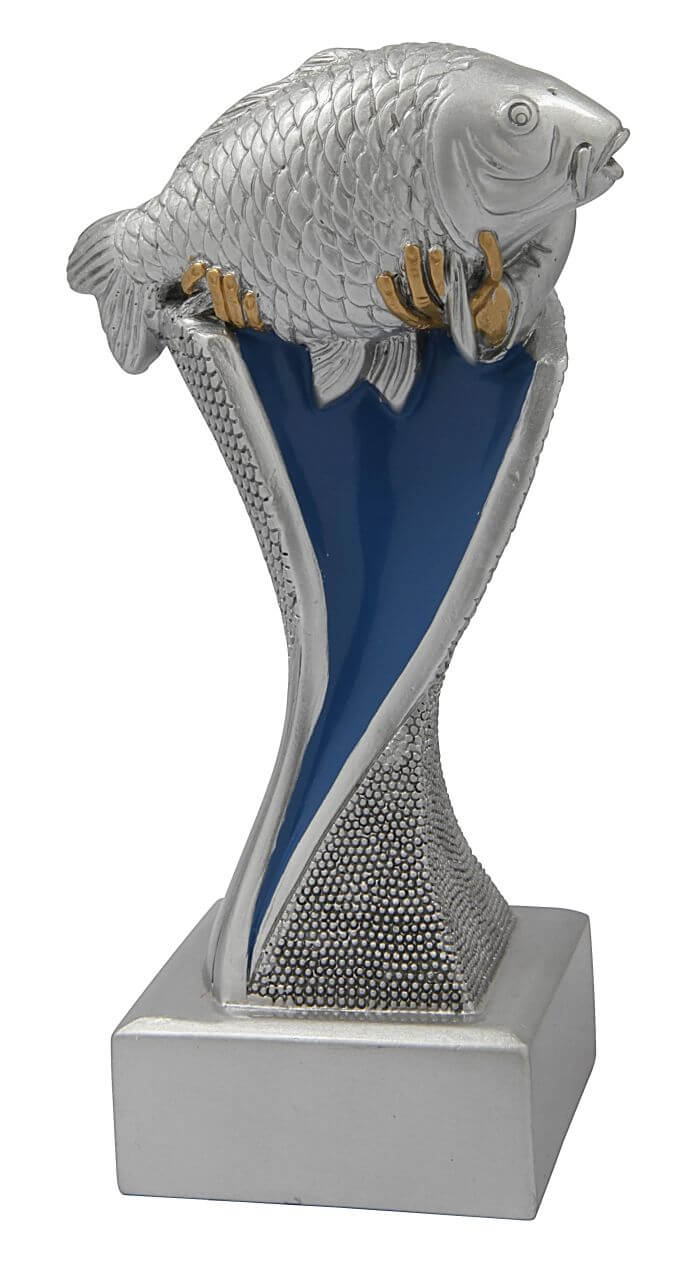 Angler-Trophäe Fisch auf Säule