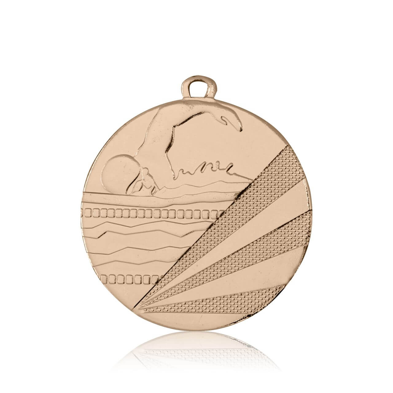 Medaille Schwimmen 50mm  - Farbe: Bronze