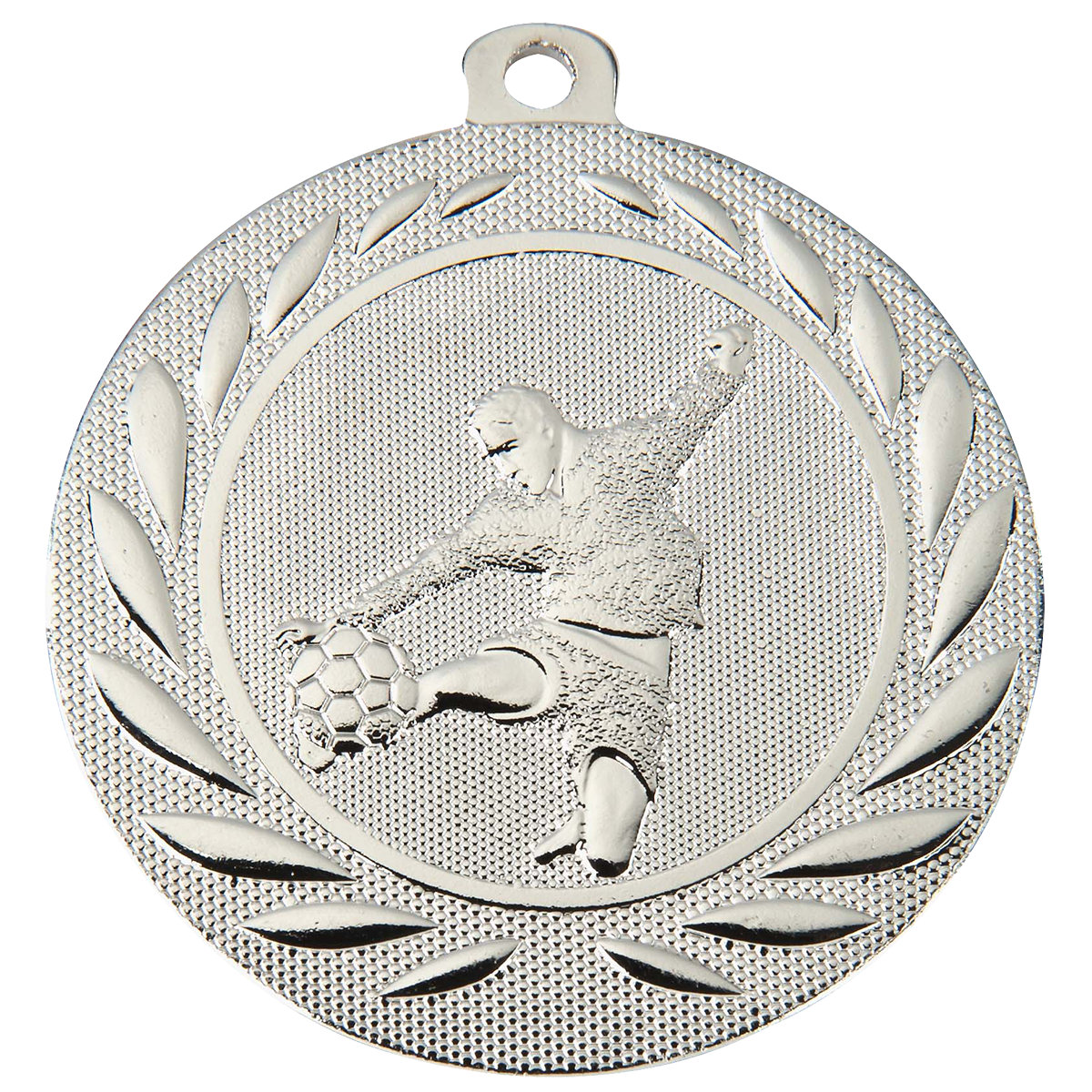Medaille Fußball 50mm  - Farbe: Silber