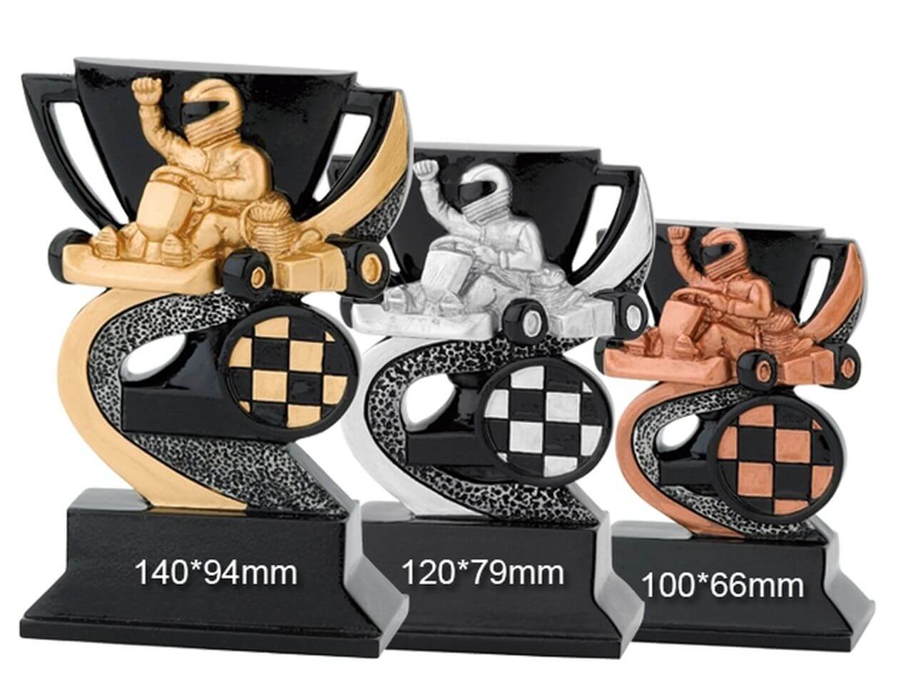 Go Kart Trophäe in 3 Größen Go Kart Trophäe in 3 Größen
