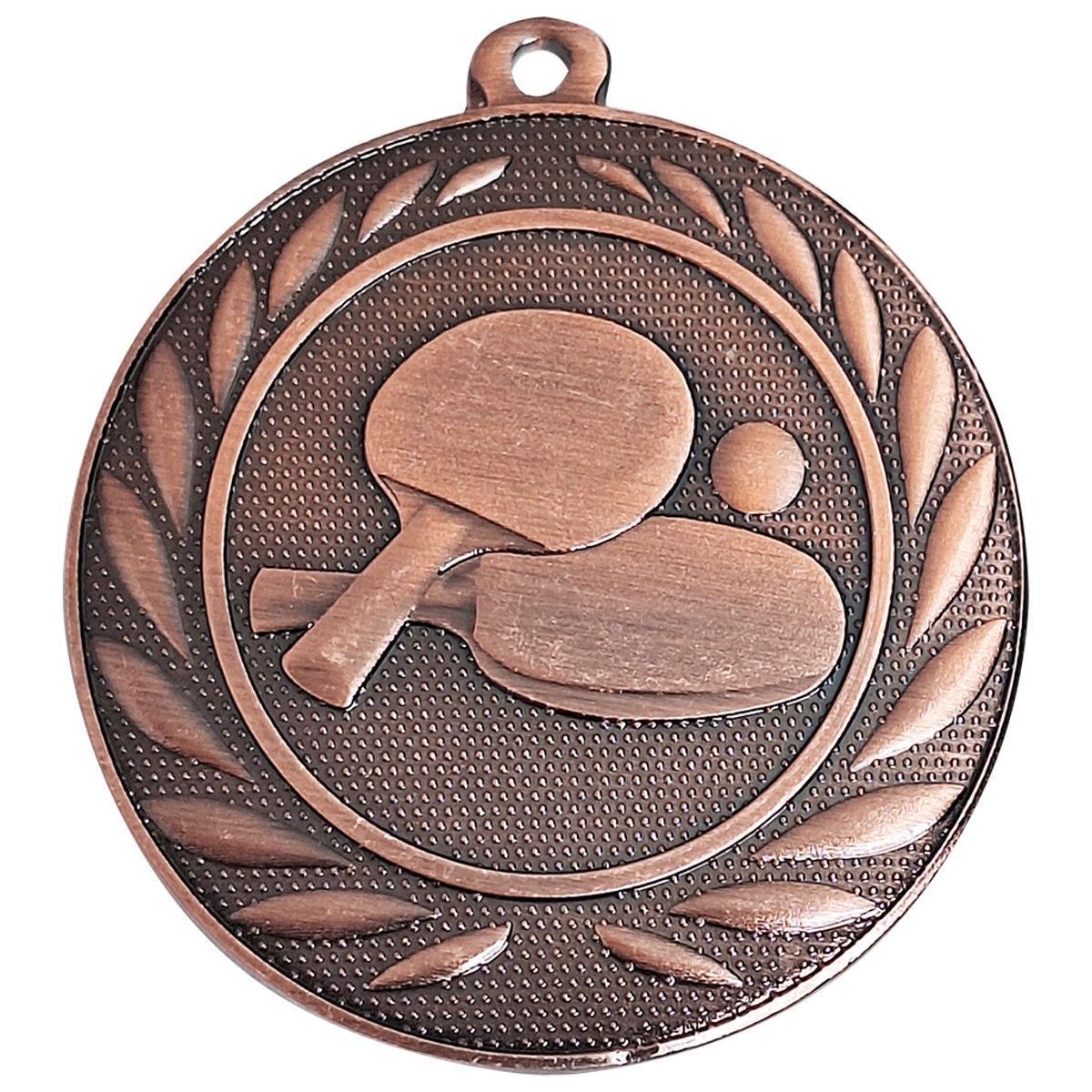 Tischtennis-Medaille zwei Schläger und Ball, 50 mm - Farbe: Bronze