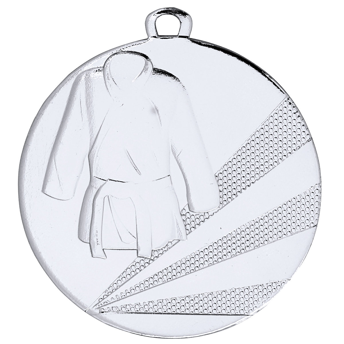 Kampfsport-Medaille Judoanzug, 50 mm - Farbe: Silber