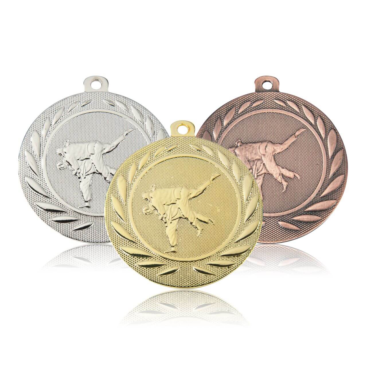 Medaille Judo 50mm  - Farbe: Silber