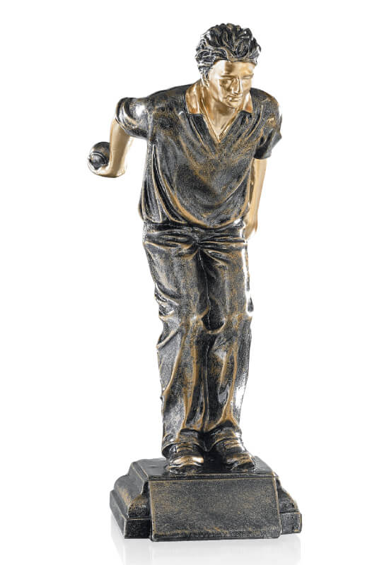 Trophäe Boulespieler 28cm