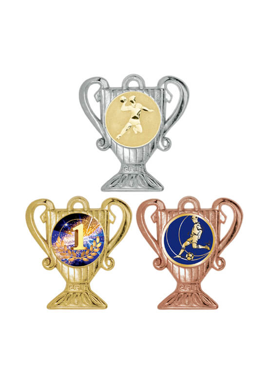 Medaille in Pokalform in 50mm