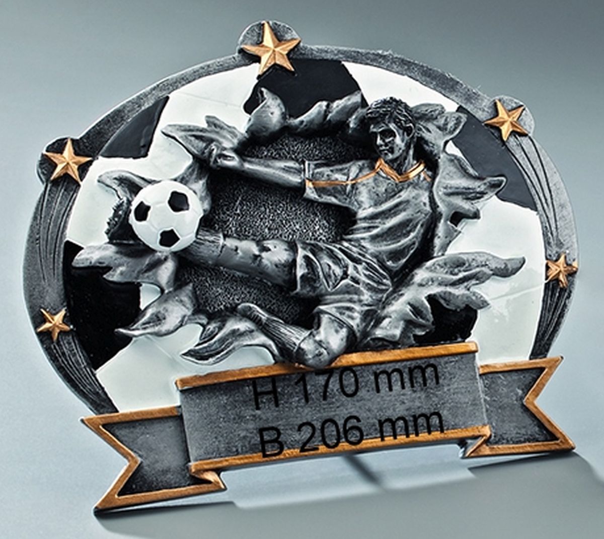 Plakette Fußball Herren - Größe: 115mm