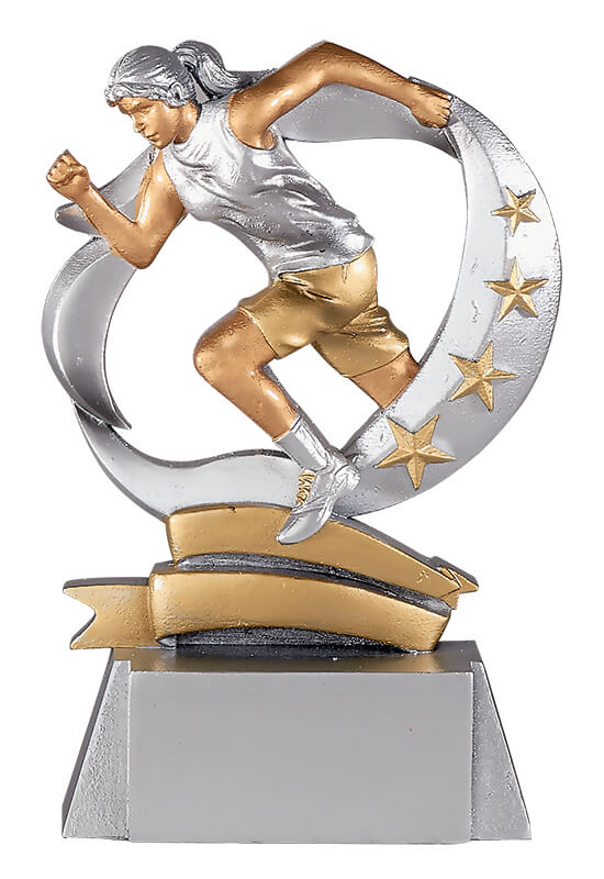 Trophäe Läuferin im Sternschwung 15cm