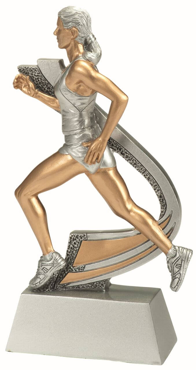 Laufsport-Trophäe Läuferin, 15 cm