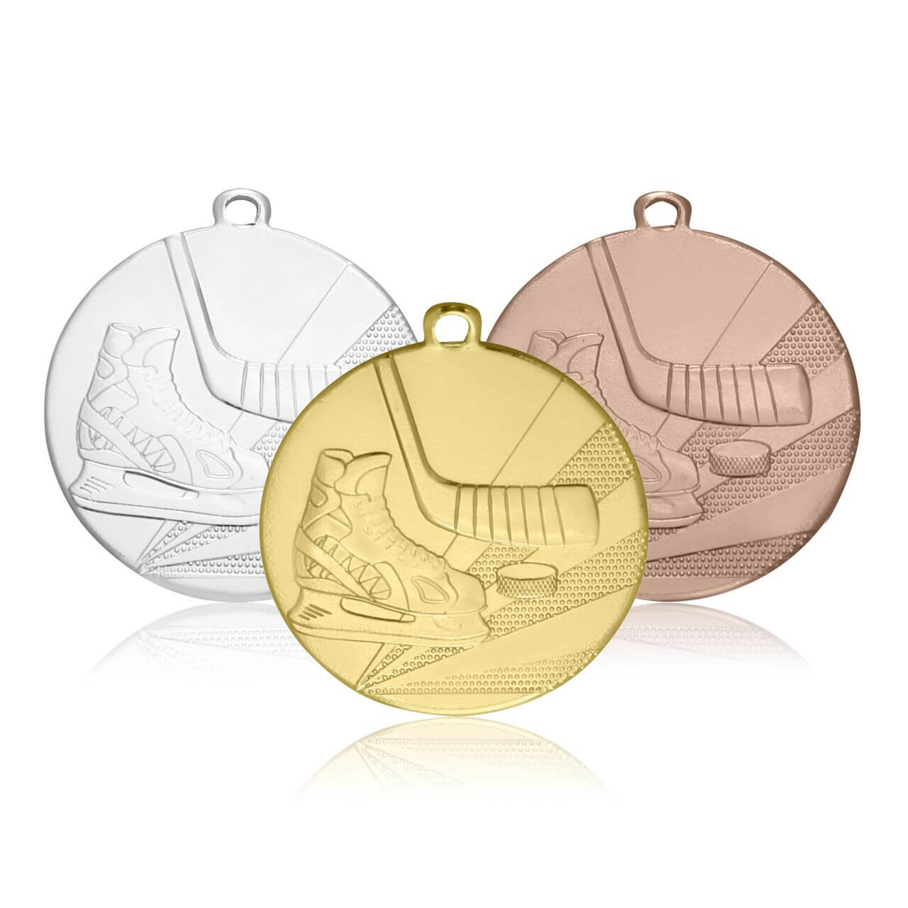 Medaille Eishockey 50mm  - Farbe: Bronze