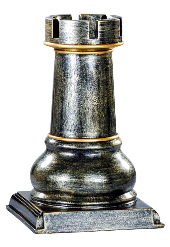 Trophäe Schachturm 20cm