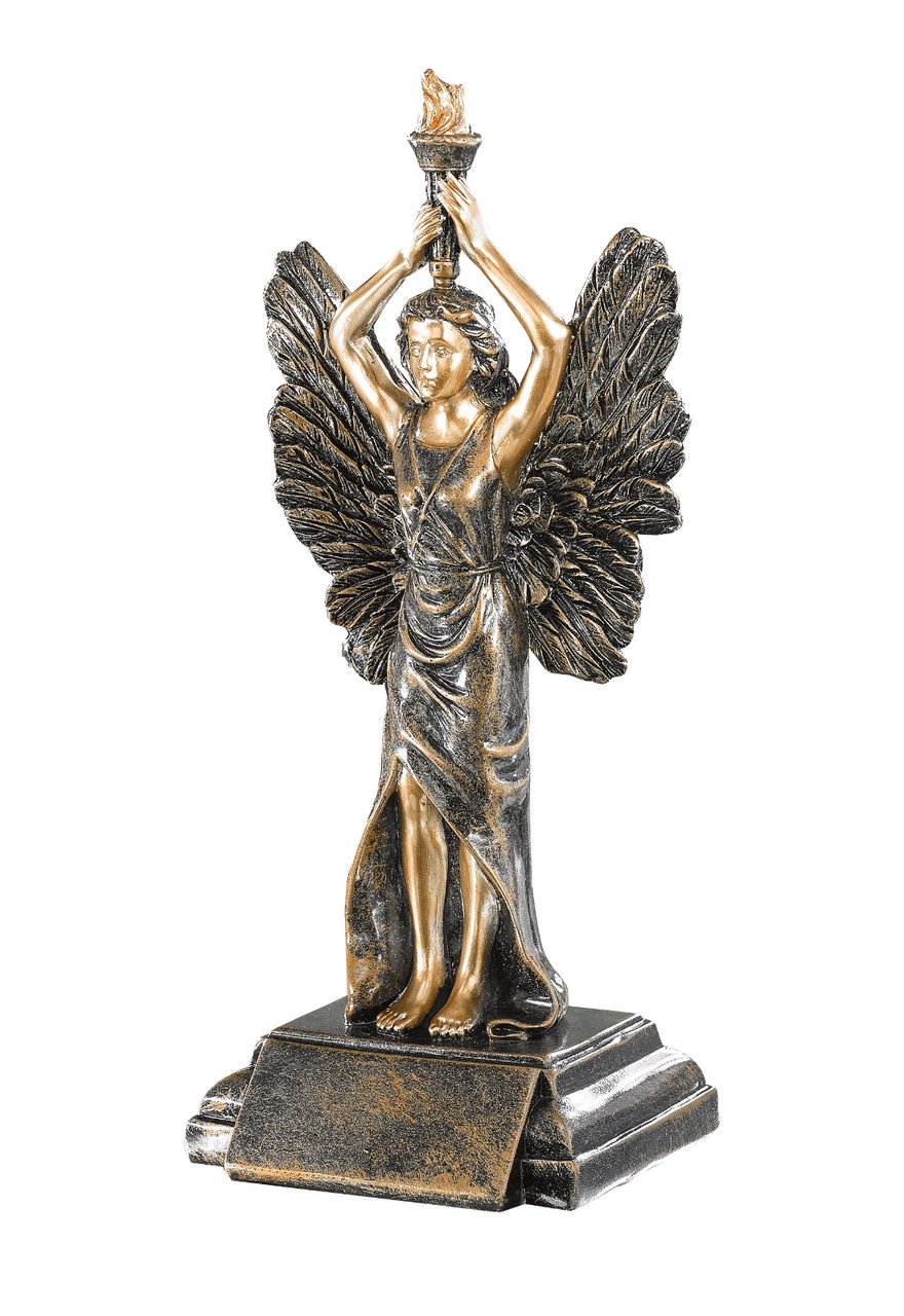 Trophäe Siegesgöttin mit Fackel 25cm