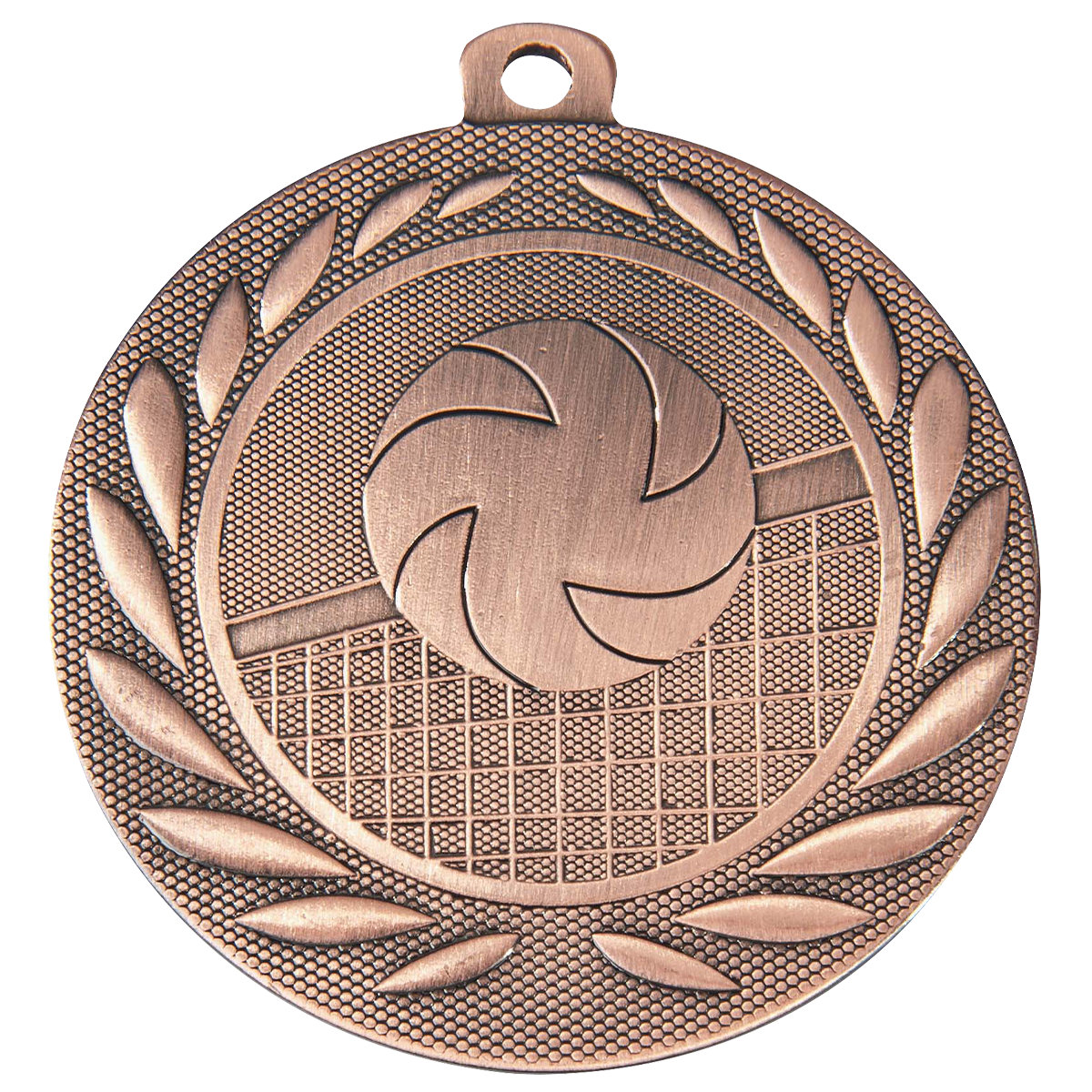 Medaille Volleyball 50mm  - Farbe: Antik Bronze