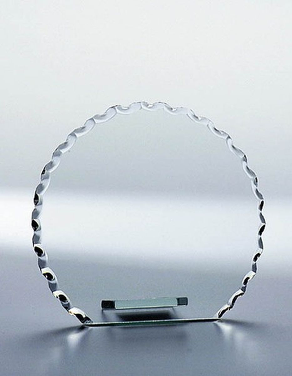 Glastrophäe Rondo neutral - Größe: 105mm