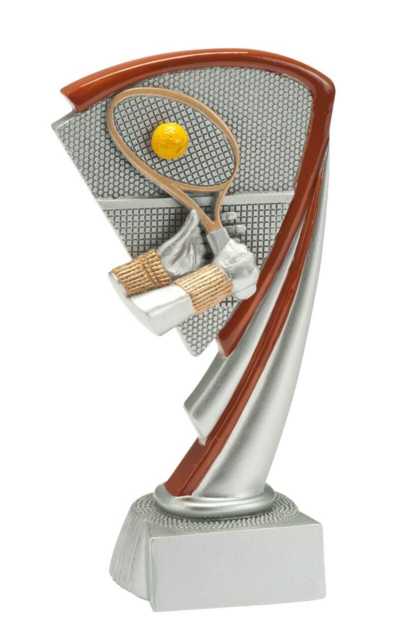 Tennis-Trophäe Schläger und Ball