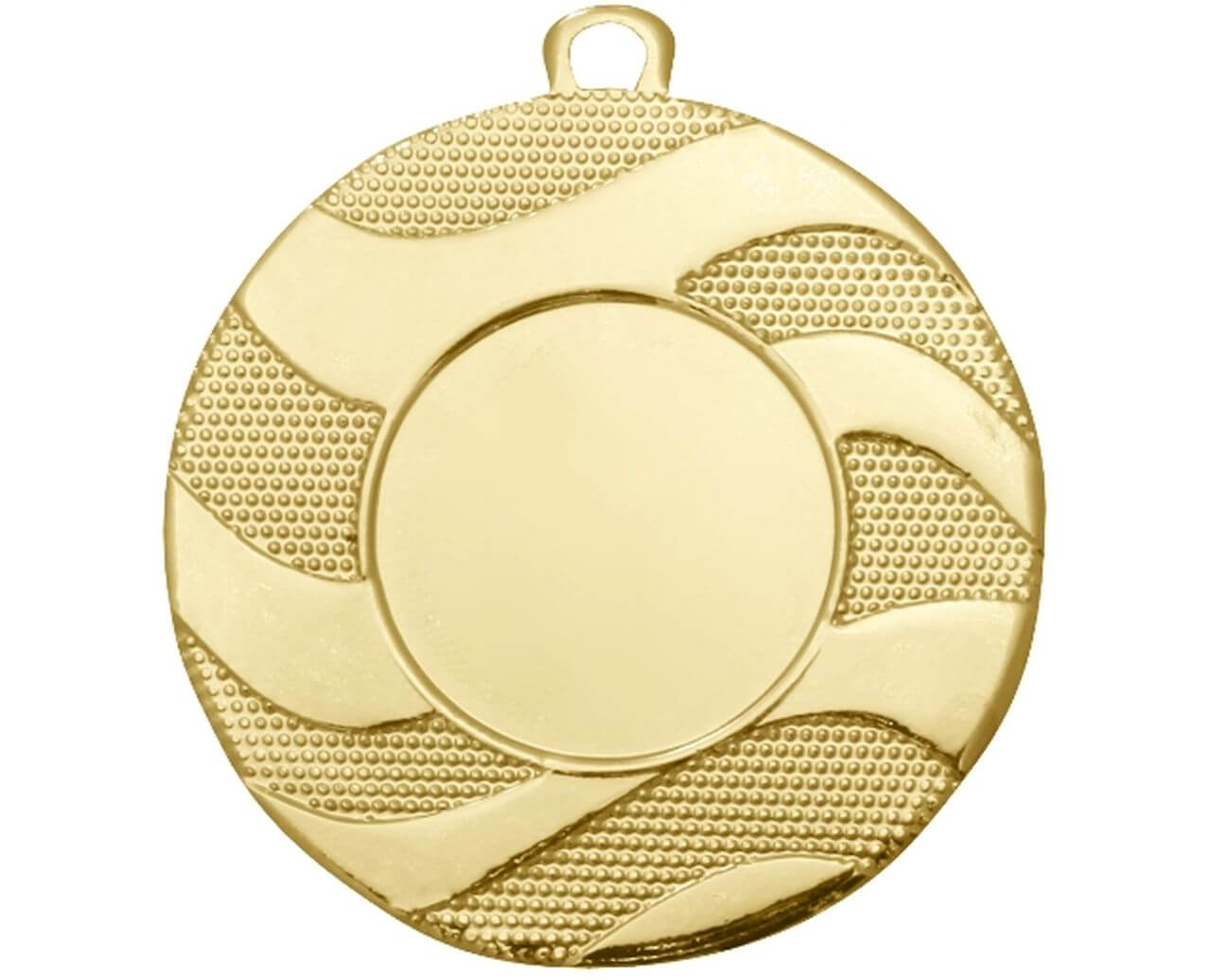 Medaille Wellenmuster mit Emblemaufnahme 25 mm, 50 mm