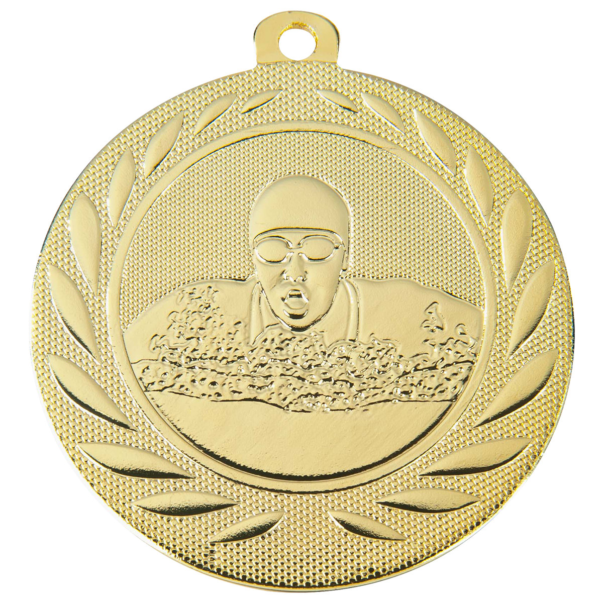 Medaille Schwimmen 50mm  - Farbe: Gold